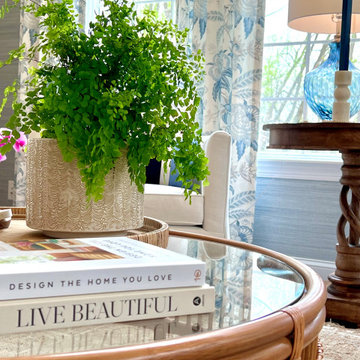 Blue and White Sun Room