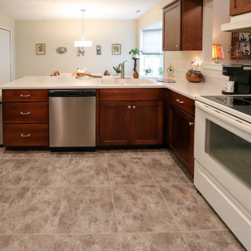 Condo Renovation in Kitchen, Bathroom and Fireplace Updates