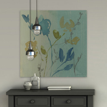 "Spa & Sage Bouquet I" Painting Print on Wrapped Canvas