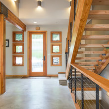open stairs up and down