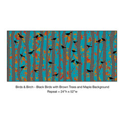 Bird & Birch - Wallpaper