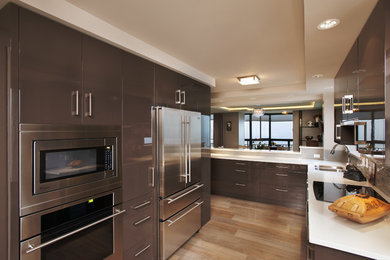 Design ideas for a transitional kitchen in Vancouver.