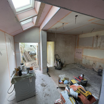 Open plan kitchen extension