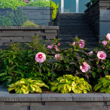 Backyard Garden Retaining Wall Project