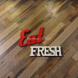 Eat Fresh!  Restaurant Accent Wall - Wall Accents