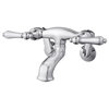 Cheviot Products 5100 Series Basic Wall-Mount Tub Filler, Lever Handles, Chrome