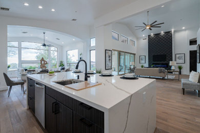 Inspiration for a contemporary living room remodel in Phoenix