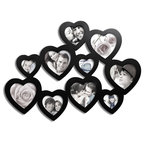 Wildlife Decor Live Laugh Love Picture Frame- Black - Picture ... - 10-Opening Hearts Collage Picture Frame