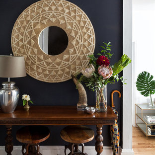 Bild på en liten eklektisk foajé