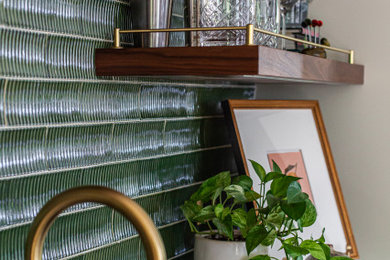 Home bar - transitional home bar idea in Nashville