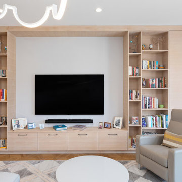 Sophisticated Living Room Media Wall