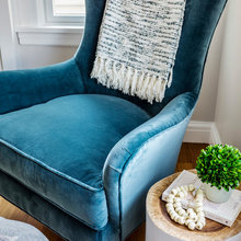 Blue Velvet Chair
