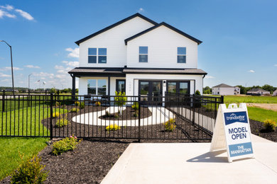 Inspiration for a farmhouse exterior home remodel in Other