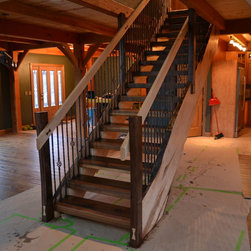 Live Edge Stairs - Curly Maple and Walnut - Home Improvement