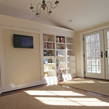 Rotating bookshelf wall