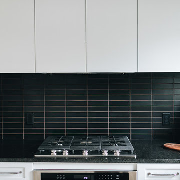 Black Matte Kitchen Backsplash