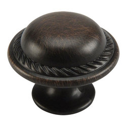 Cosmas - Cabinet Rope Knob, Oil Rubbed Bronze, Set of 25 - Cabinet And Drawer Knobs