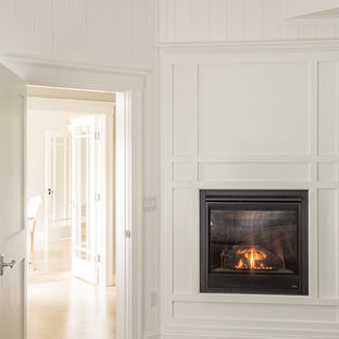 75 Beautiful Craftsman Bedroom With A Wood Fireplace Surround