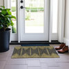 Machine Washable Indoor/Outdoor Chantille ACN647 Graphite 1'8" x 2'6" Rug