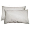12"x20" Torino Cowhide Pillows, Set of 2, Off-White