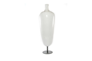 White Footed Vase