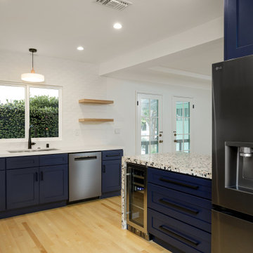 Modern eclectic Blue & Hickory kitchen in Burbank