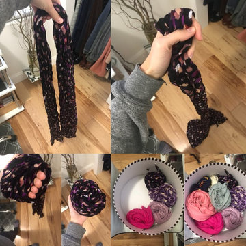 Organizing your scarves