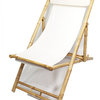Waimea Bamboo Folding Sling Chair, Set of 2, Natural/White