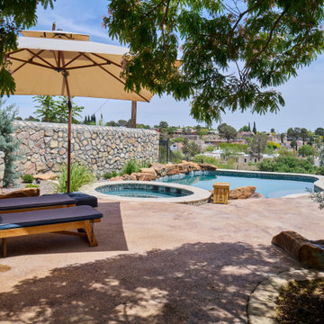 Hillside Backyard Renovation El Paso