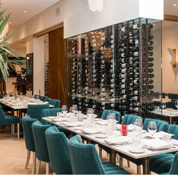 Glass Enclosed Vintageview Wine Cellar by Papro Consulting