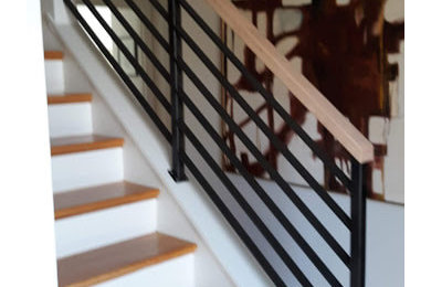 Modern Staircase and Iron Railing
