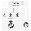 Tatum 3-Light Dark Bronze Linear Chandelier