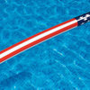 72" Red and White Patriotic Stars and Stripes Inflatable Swimming Pool Float