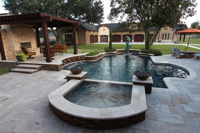 Design ideas for a large mediterranean home in Houston.