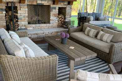 Sunroom - rustic sunroom idea in Other