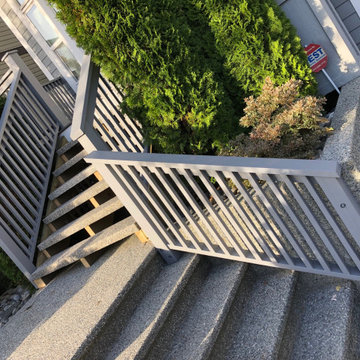New Composite Deck and Aggregate Stair Stringer Rebuild + Paint