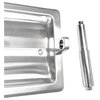 Arista Recessed Toilet Paper Holder with Galvanized Mounting Plate, Chrome