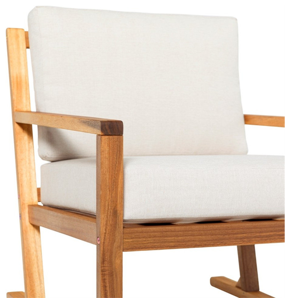 Modern Slat Back Solid Wood Club Chair - Natural