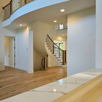 Project #110 | Beautiful Curved Staircase with Circular Balcony