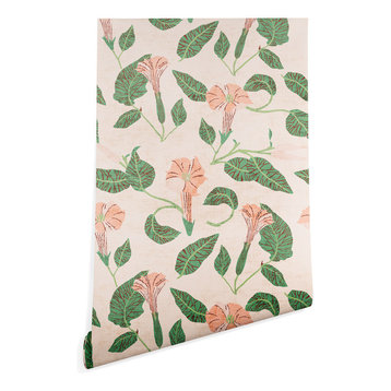 Deny Designs Holli Zollinger Desert Moonflower Wallpaper, Pink, 2'x4'