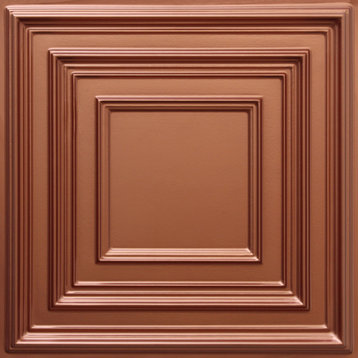 Copper 3D Ceiling Panels, 2'x2', 40 Sq Ft, Pack of 10
