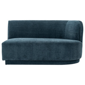Moe's Home Yoon 2 Seat Sofa Right Nightshade With Blue Finish JM-1018-45