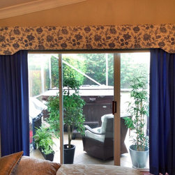 Decorative Drapery Panels with a Fabric-Wrapped Cornice - Curtains