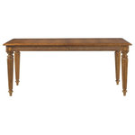 Tommy Bahama Home - Grenadine Rectangular Dining Table - Island lifestyle is synonymous with entertaining and grand scale events are welcomed with two leaves making room for ten effortlessly. The sliced bamboo top is accompanied by the woven bamboo apron and finished with tapered, carved legs.