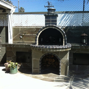 The Keyes Family Wood Fired Brick Pizza Oven in California