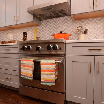 Gray Semi Custom Kitchen Cabinets