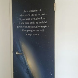 "Galaxy" Themed Bomb Shelter Door Art - Home Accessories & Decor