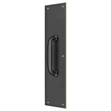 PPH55U10B Push Plate With Handle 3-1/2"x15 ", Handle 5 1/2" , Oil Rubbed Bronze