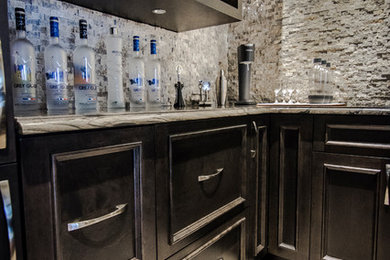 Inspiration for a transitional home design remodel in Montreal