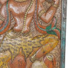 Consigned Shiva Tandav With Nandi Bull Barn Door Panel Vintage Wall Sculpture